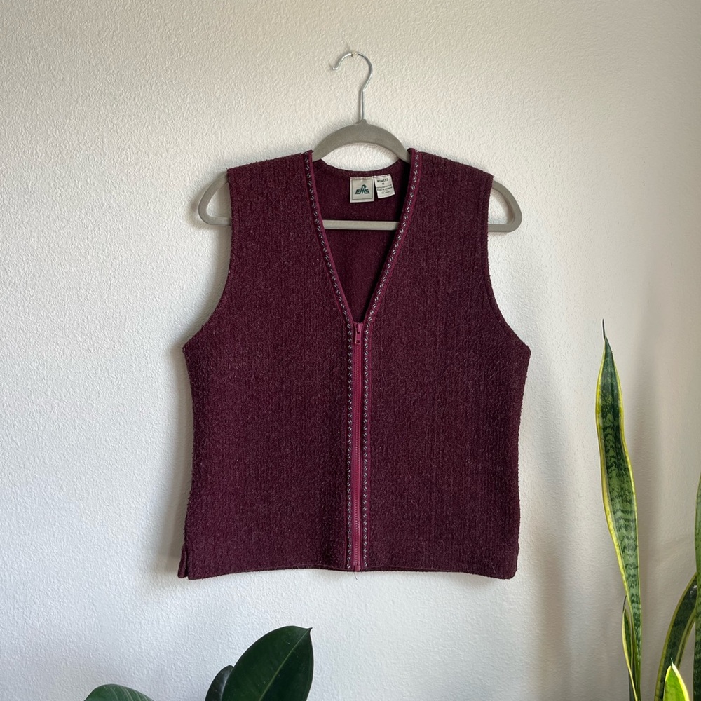 vintage fleece vest